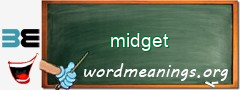 WordMeaning blackboard for midget